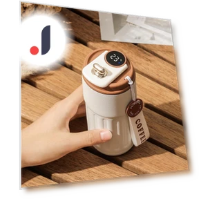 Smart Thermos with LED Temperature Display — Beverage Warmers, Binchi Fitness