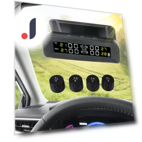 Solar Powered Smart Car Digital TPMS with 4 External Sensors — TPMS Sensor Replacements, LEEPEE Automotive Parts