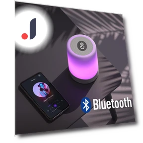 Touch Bedside Lamp with Bluetooth Speaker — Nightstands, Amouhom Direct