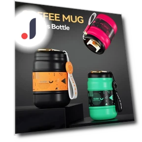 Water Bottle with Temperature Display — Travel Drinkware, odeer