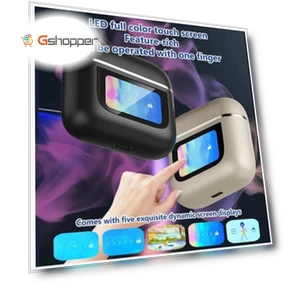Smart LCD Touchscreen Bluetooth 5.3 Earbuds, Waterproof Wireless Sport Headphones — In-Ear Headphones