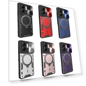 Sliding Camshield Magnetic Holder Phone Case for Infinix Smart 9 / Hot 50i — Phone Accessories, Infinix