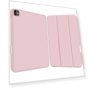 3-fold TPU Smart Leather Tablet Case for iPad Pro 13 2024 with Pen Slot — Keyboard Cases