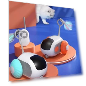 Intelligent Dual Mode Electric Gravity Running Car Cat Toy — Interactive Animal Companions