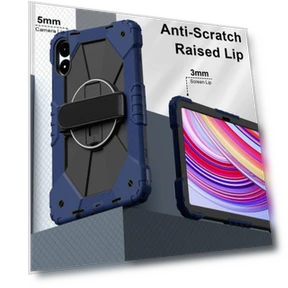 Contrast Color Robot Silicone Hybrid PC Tablet Case for Xiaomi Redmi Pad Pro 12.1 — Keyboard Cases, Xiaomi