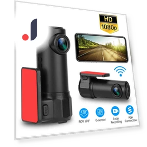 1080p HD Wireless Wi-Fi Car Dash Camera — Rearview Cameras for Cars, Optimized General