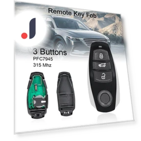 315 MHz, 3-button smart car remote key — Keyless Entry, Automobile supplies