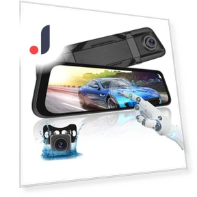 9.66-inch Mirror Dash Cam — Dashboard Cameras, Cars Auto Home