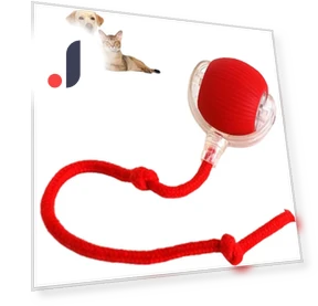 Automatic Rolling Ball with Fake Tail — Interactive Animal Companions, Diana Pet Stuff