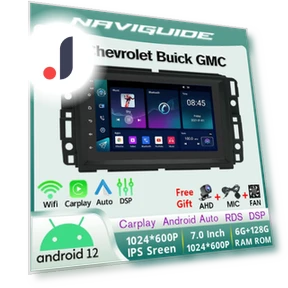 Car Radio with Wireless Carplay Android Auto — Stereo Receivers, NAVIGUIDE Car Life