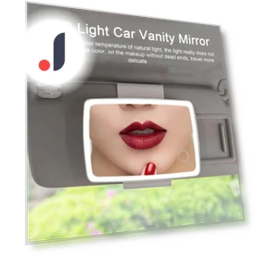 Cosmetic Mirror with Illumination — Interior Mirrors, Car Care
