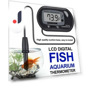 LCD Digital Aquarium Thermometer for Reptiles — Thermometers, Complex and Jen