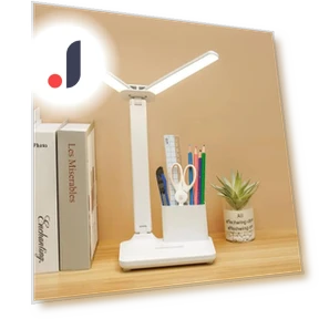 LED Desk Lamp with Dual Head and Holder — Study & Desk Lighting, DC-Home-2