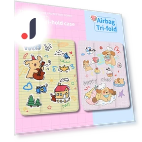 Smart Case with Cute Pudding Dog Design — Protective Cases, Joyway