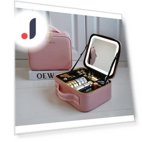 Smart LED Cosmetic Bag with Mirror — Cosmetic Cases, Makeup Kits