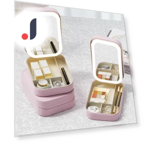 Smart LED Cosmetic Mirror Case — Cosmetic Cases, Makeup Kits