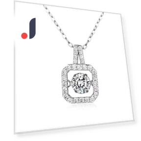 Smart Necklace with Pulsing Heart — Smart Jewelry, Lucky Star Jewelry