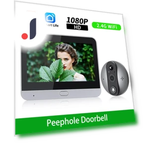 Wi-Fi Video Doorbell with PIR Motion Detection — Smart Home Security, Jakemy