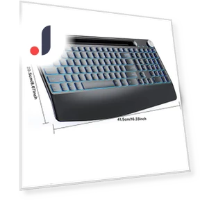 Wireless Keyboard with Wrist Rest — Gaming Keyboards, SeenDa