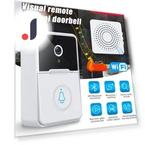 Wireless Wi-Fi Doorbell Video Intercom with Night Vision — Smart Home Security, Factory Discount Outlet