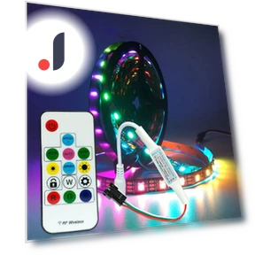 14-key DC 5-24V RGB Wireless Remote Control RF LED Controller — Remote Controls, Powder Rose