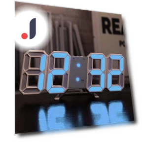3D Electronic Alarm Clock with Temperature Display — Clocks, Refreshing Home