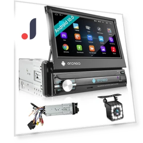 7-inch Foldable Touch Screen Android 10.0 Car Radio Receiver — Stereo Receivers, Podofo