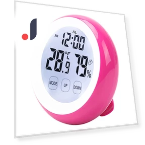 Creative Round Alarm Clock with Touch Screen — Clocks, Factory Discount Outlet