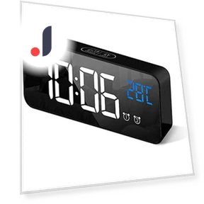 Digital Alarm Clock with Dimmable LED Display — Alarm, Factory Discount Outlet