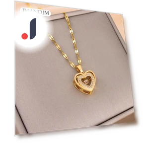 Double Layer Smart Love Pendant Necklace — Smart Jewelry, JMANDJM