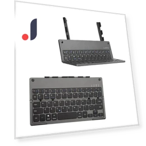 Folding Bluetooth-Compatible Keyboard with Bracket — Keyboards, minmin005