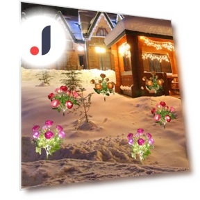 Garden Flower Light with Touch Heads — Outdoor Security & Flood Lighting, Hello Garden