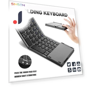 Mini Wireless Bluetooth Keyboard with Touch Panel — Keyboards, Super Featured
