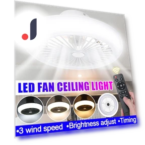 Modern LED Ceiling Fan with Remote Control — Ceiling Fans, Ideal World