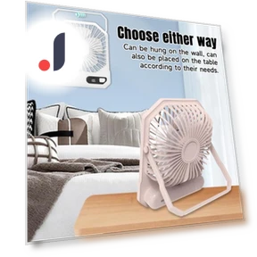 Portable Rechargeable Mini Desk Cooler Fan — Portable Cooling Solutions, HOMEKA