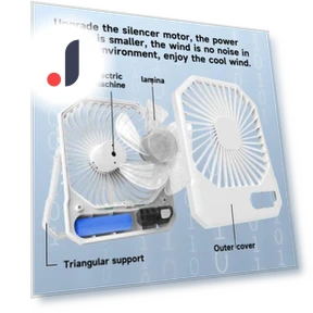 Portable Rechargeable Mini Desk Fan — Portable Cooling Solutions, CE