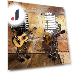 Retro Robot Microphone Night Light — Creative Lighting Solutions, Aunel