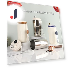 Smart Temperature Display Vacuum Insulated Coffee Mug — Beverage Warmers, Binchi Fitness