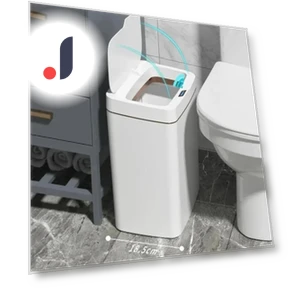 Smart Trash Can for Bathroom with Automatic Bagging — Kitchen Cans