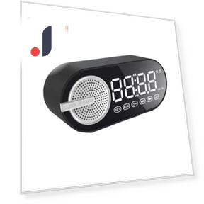 Smart Wireless Speaker with Dual Alarm — Portable Audio Solutions, Factory Discount Outlet