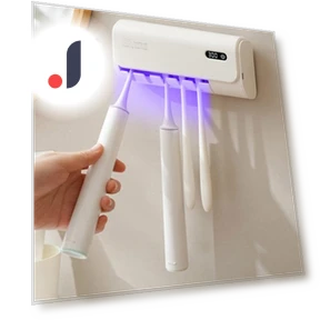 Toothbrush Holder with Dual UV Sterilization — Toothbrush Holders, Medoc