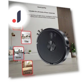Ultra-Thin Sweeping Robot Vacuum — Smart Cleaning Robots, HOMEKA