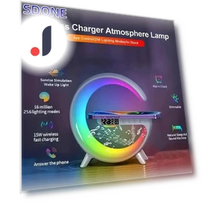 3-in-1 Wireless Charging Bluetooth Speaker with Ambient Light — Sleep Soothers, Factory Discount Outlet