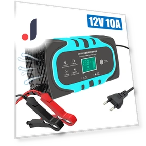Automatic Smart Car Battery Charger with LCD Display — Battery Chargers, Optimized General