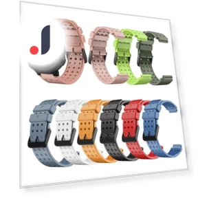 Breathable Solid Color Soft Silicone Watch Strap — Bands, Vela