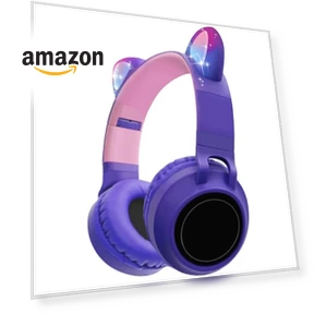 Cat Ear LED Light Wireless Headphones — In-Ear Headphones, CCSX