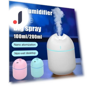 Desktop Air Humidifier with LED Lighting — Air Moisturizers, Dongfang HOME A