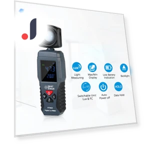 Digital Luxmeter with LCD Display — Light Measurement, Refreshing Home