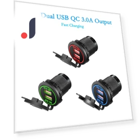 Dual USB Car Charger with Smart Fast Charge — Chargers, Cars Auto Home