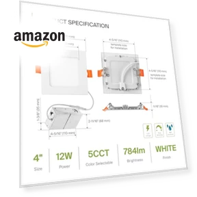 LED Square Recessed Lighting — Recessed Lighting, ASD